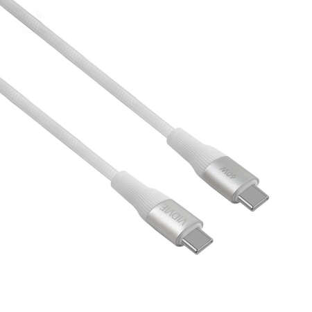 Kabel TYP-C - TYP C 1m VIDVIE CB4038 60W biały